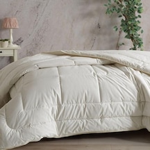 Feelwool Pamuklu Yün Dolgulu 195 X 215 Çift Kişilik Yorgan Beyaz Açık Mavi