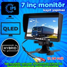 Qled 7 İnç Hybrid Ips Monitör Kayıt Yapmaz 12-24 V Kamesız