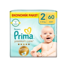 4 Adet Prima Bebek Bezi Premium Care 2 Numara 60'lı 4-8 Kg Ekonomik Paket