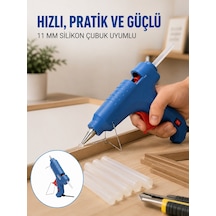 40w Sıcak Silikon Tabancası 5 Silikon Hediyeli Dayanıklı Tasarım Yeni Nesil - Lisinya