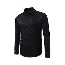 Erkek Klasik Uzun Kol Gömlek 3212 Bgl-st04399 Siyah