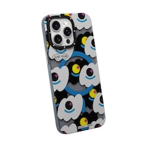 İphone 15 Pro Max Uyumlu Kılıf Magsafe Özellikli Youngkit Happy View Serisi Kapak Mavi