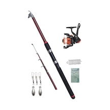 210 Cm Kamış Makina Olta Seti Çocuk Olta Seti Tam Takım Olta Set Hobi Kıyı Set