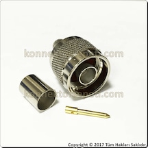 N Erkek Sıkmalı Crimp Kablo Konnektörü Rg5 Rg6 Rg212 Rg304 Lmr300 N Erkek Sıkmalı Crimp Kablo Konnektörü Rg5 Rg6 Rg212 Rg304 Lmr300