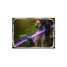 Bedeko Mortal Kombat Jade Hediyelik Ahşap Tablo 35 Cm X 50 Cm