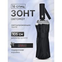 Arman Umbrella Otomatik Şemsiye 16 Telli Rüzgarlık Korumalı 173757325 Siyah