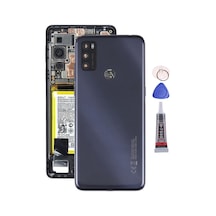 Tcl 20e Siyah Arka Kapak Batarya Kapağı Pil Kapağı Yapışkan Ve Sökme Aparatıyla Beraber Full Set Siyah