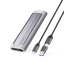 Orico Axm2-g2 M.2 Nvme 10gbps, 8tb Destekli,alüminyum, Silikon Kılıflı, Çift Başlıklı, Type-c Disk Kutusu