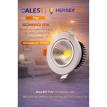 Alles 7w Günışığı Işık Beyaz Aliminyum Kasa Led Spot Armatur Als-5218 Als-5218 Gün Işığı