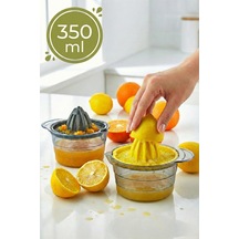 350 Ml Hazneli Manuel Narenciye Ve Limon Sıkacağı - Pratik Portakal Sıkıcı Sert Plastik Diğer