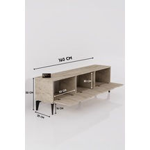 Royal Tv Sehpası Suntalam Ekru 160x35