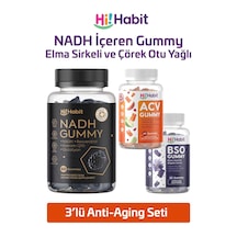 Hi Habit 3 Lü Gummy Set Nadh, Elma Sirkesi Ve Çörek Otu Yağı