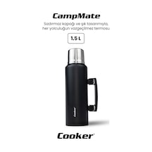 Cooker Campmate 1.5 Litre Paslanmaz Çelik Termos Ckr2085 Siyah Cooker Campmate 1.5 Litre Paslanmaz Çelik Termos Ckr2085 Siyah