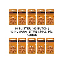 Kodak 13 Numara 10 Paket Kodak İşitme Cihazı Pili