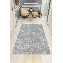 Modern Desenli Dijital Baskı Kaymaz Taban Halı H1038 Renkli