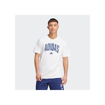 Adidas Collegiate Lineage Grafik Basklı Tişört White- White-