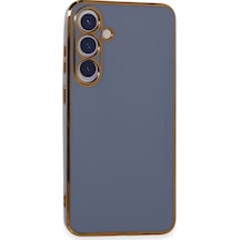 Samsung Galaxy  Uyumlu,  S24 Kılıf Volet Silikon - Mavi