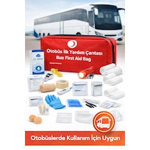 Otobüs İlk Yardım Çantası Tüvtürk Muayene Uyumlu Trafik Yönetmeliğine Uygun 35 Parça