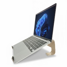 Prexua Fixer Laptop Standı - Notebook Yükseltici Altlık - Metal - Gold - Fxr4025gl