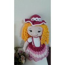 Amigurumi Kız Amigurumi Organik Oyuncak 45 Cm