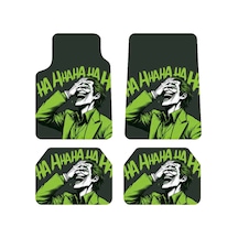 Oem Joker Hahaha Tasarımlı Dijital Baskılı 4 Parça Üniversal Halı Paspas Seti