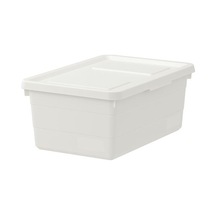 Ikea Sockerbıt Kapaklı Kutu, Beyaz, 38x25x15 Cm