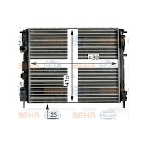 KNECHT CR36000S Radyatör 01- CLIO II-Symbol 1.5Dci-1.4-1.6 16V -Ac