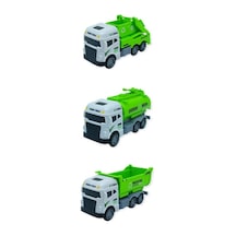Temizlik Araçları Serisi - 3lü Set Sürtmeli Plastik Araçlar 12 Cm Lisinya