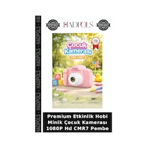 Premium Etkinlik Hobi Minik Çocuk Kamerası 1080p Hd Cmr7 Pembe