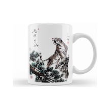 Tiger On The Clifftop Kupa Bardak Porselen Karışık