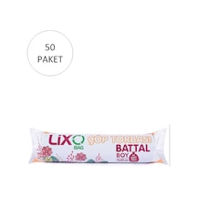 Battal Boy Çöp Torbası 75 X 90 Cm 10 Lu Rulo X 50 Paket 500 Adet Mavi