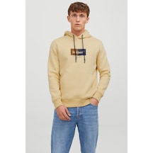 Jack & Jones Jack&jones Kapüşonlu Standart Kalıp Sarı Erkek Sweatshirt 12242197 001
