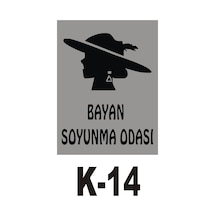 Pvc Dekota Uyarı - Ikaz Levhası Bayan Soyunma Odası Yazılı (258804104)
