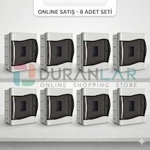 Işıldar 12 Li Sıva Altı Sigorta Kutusu 8 Adet Paket
