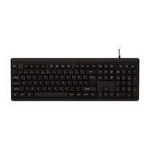 Kb-741f Siyah-gri Usb 2 Metre Bakır Kablolu Tamamen Türkçe F Klavye