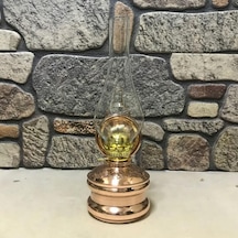 Aynalı Gaz Lambası Büyük Boy, G10321 Bakır