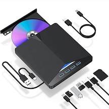 Techtic 7in1 Harici Dvd-rom Usb 3.0 Hub Çoğaltıcı Tf Sd Kart