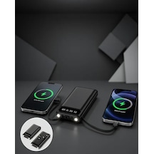 Astraltech 20.000mah Led Işıklı Lcd Ekranlı Usb-c Ve Lightning Powerbank Çok Renkli