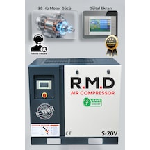 R.m.d Kompresör 20 Hp Invertörlü Vidalı Hava Kompresörü S-20v