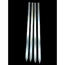 Geniş Yassı Metal Adana Kebap Şişi - 50 Cm Gümüş