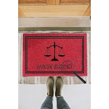 KIVIRCIK PASPAS KISIYE OZEL HUKUK BUROSU SCALES KIRMIZI 40X60 CM