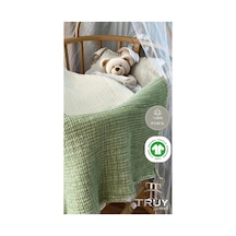 %100 Pamuk Müslin Bebek Yorgan Çağla Yeşili