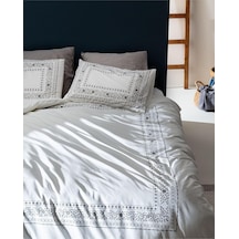 Arber King Size Duvet Cover Set- Gri Beyaz - Çok Renkli