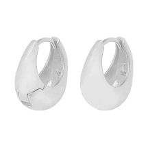 Kalın Halka Küpe 717042 Silver Gümüş
