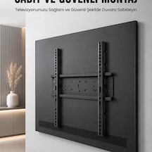Profesyonel Sabit Tv Askı Aparatı Ultra Dayanıklı Çelik Duvar Montaj Braketi 50-95 İnç