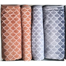 Shell Ombre Gri-kahve Best Set Hamam Takımı Gri
