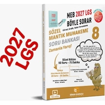 Sinan Kuzucu 8. Sınıf 2027 Lgs Meb Böyle Sorar Sözel Mantık Muhakeme Soru Bankası Video Çözümlü
