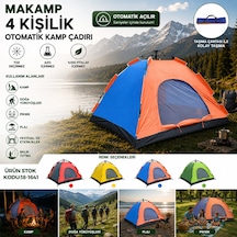 4 Kişilik Toz Geçirmez 200cmx200cmx135cm Otomatik Kamp Çadır Herhangi Bir Renk Gönderilir 5264 -