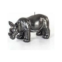 Euro Flora Dekoratif Mum Gergedan (Siyah) 18X7X10 Cm