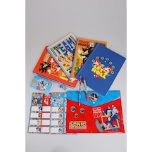 X Dekomus "speed Force Collection" Lisanslı Sonic Premıum Kırtasiye Seti 4 Adet A4 Defter,okul Etiketi,dosya Diğer